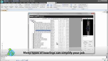 Part Library and Mechanism Generator in ZWCAD Mechanical