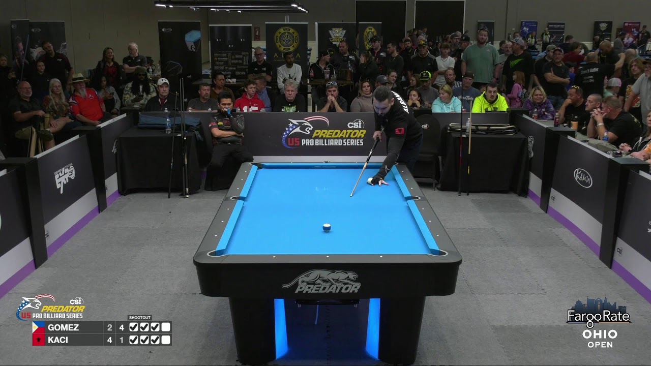 Eklent Kaci vs. Roberto Gomez ▸ SEMI FINAL ▸ 2022 FargoRate Ohio Open ▸ Predator Pro Billiard Series