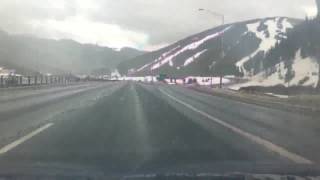 Copper Mountain and the Central Rocky Mountains from I-70 Timelapse