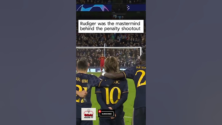 Rudiger Tells Lunin Where Kovacic is Shooting the Penalty and Modric Prizes Him For It!  #football