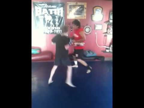 Richard Batin training Brendan Miller Muay Thai