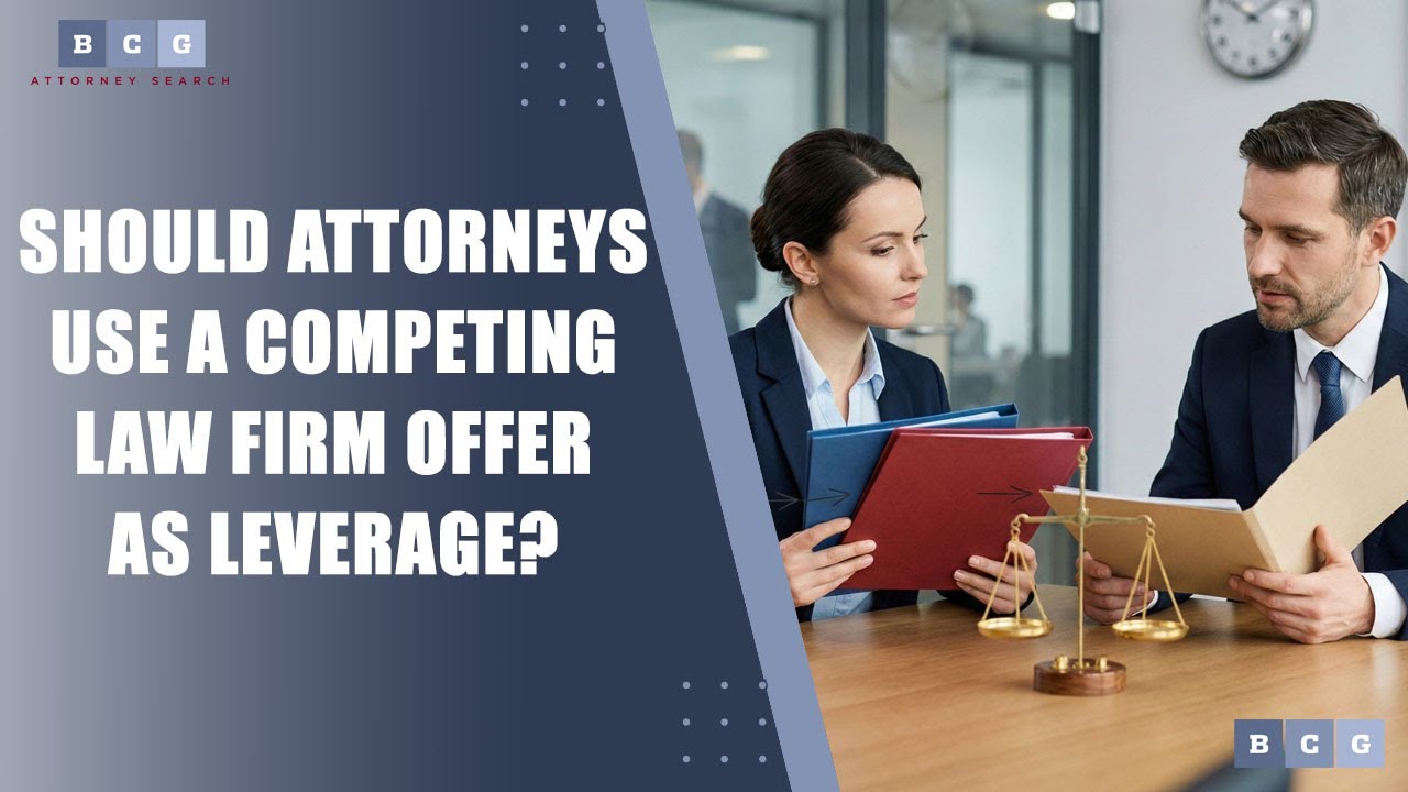 Should Attorneys Use a Competing Law Firm Offer as Leverage?