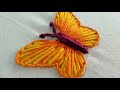 Easy Hand Embroidery Butterfly 🦋| Butterfly Embroidery|Handmade Craft