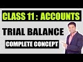 Class 11 : Accounts | TRIAL BALANCE | COMPLETE CONCEPT