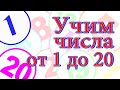 Учим цифры от 1 до 20. Развивающий мультфильм для детей. Цифры для детей.