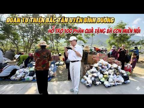 Đoàn từ thiện BẮC TÂN UYÊN BÌNH DƯƠNG hỗ trợ 100 xuất quà cho bà con miền núi KHÁNH HÒA