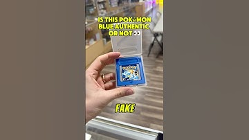 Is this Pokémon Blue real or fake