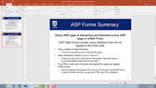 Video 15   HTML forms summary 2 pages
