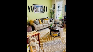 Afro Boho PreSpring Living Room Refresh