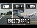 RACE TO PARIS | Time / Emissions / Cost / Baggage compared!