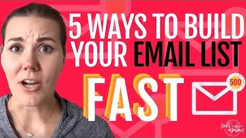 5 Ways to Grow Your Email List FAST | Rachel Ngom
