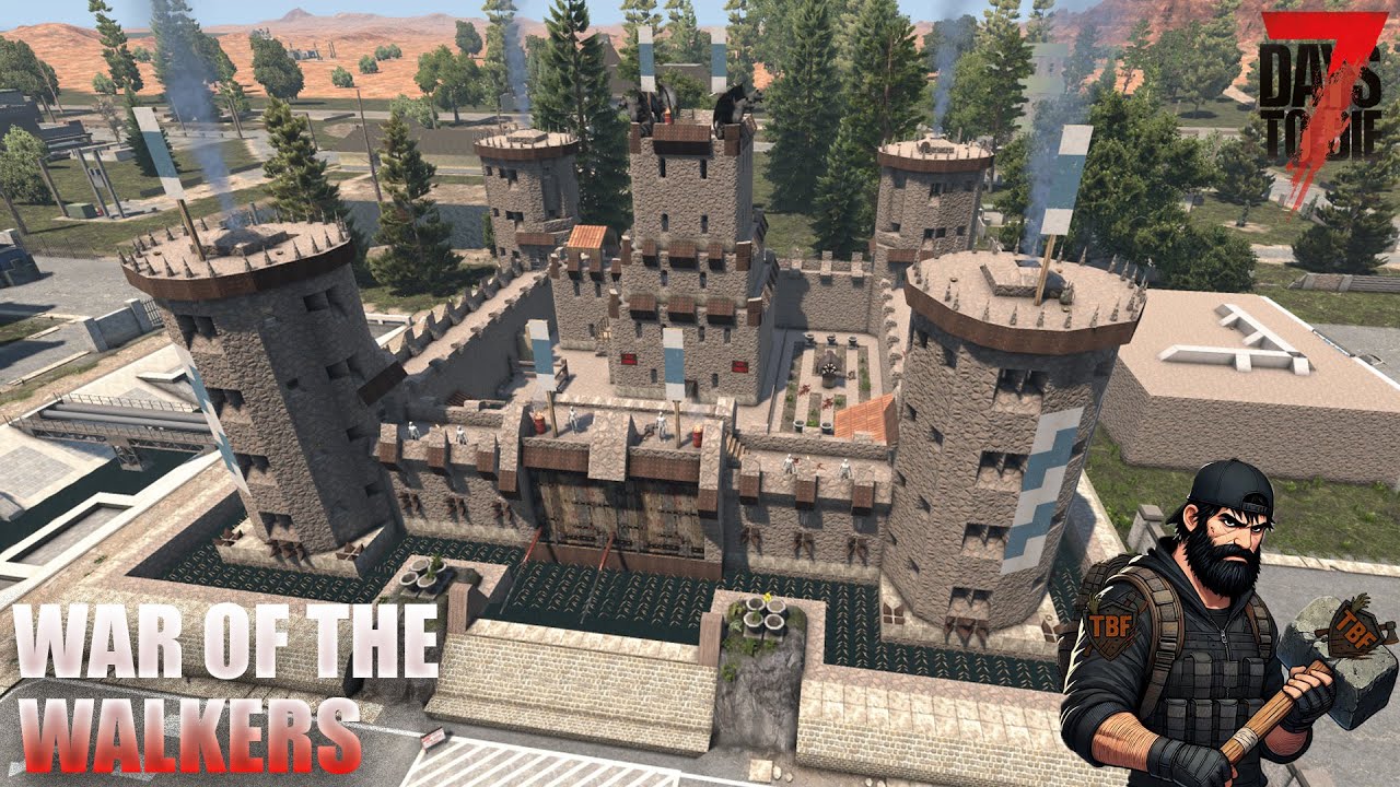 Huge Castle of Zombies! War of the Walkers | E50| 7 Days to Die