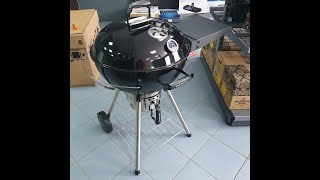 УГОЛЬНЫЙ ГРИЛЬ SNS KETTLE 57 С КОРЗИНОЙ DeLuxe...) РАСПАКОВКА, СБОРКА, ОБЗОР!)