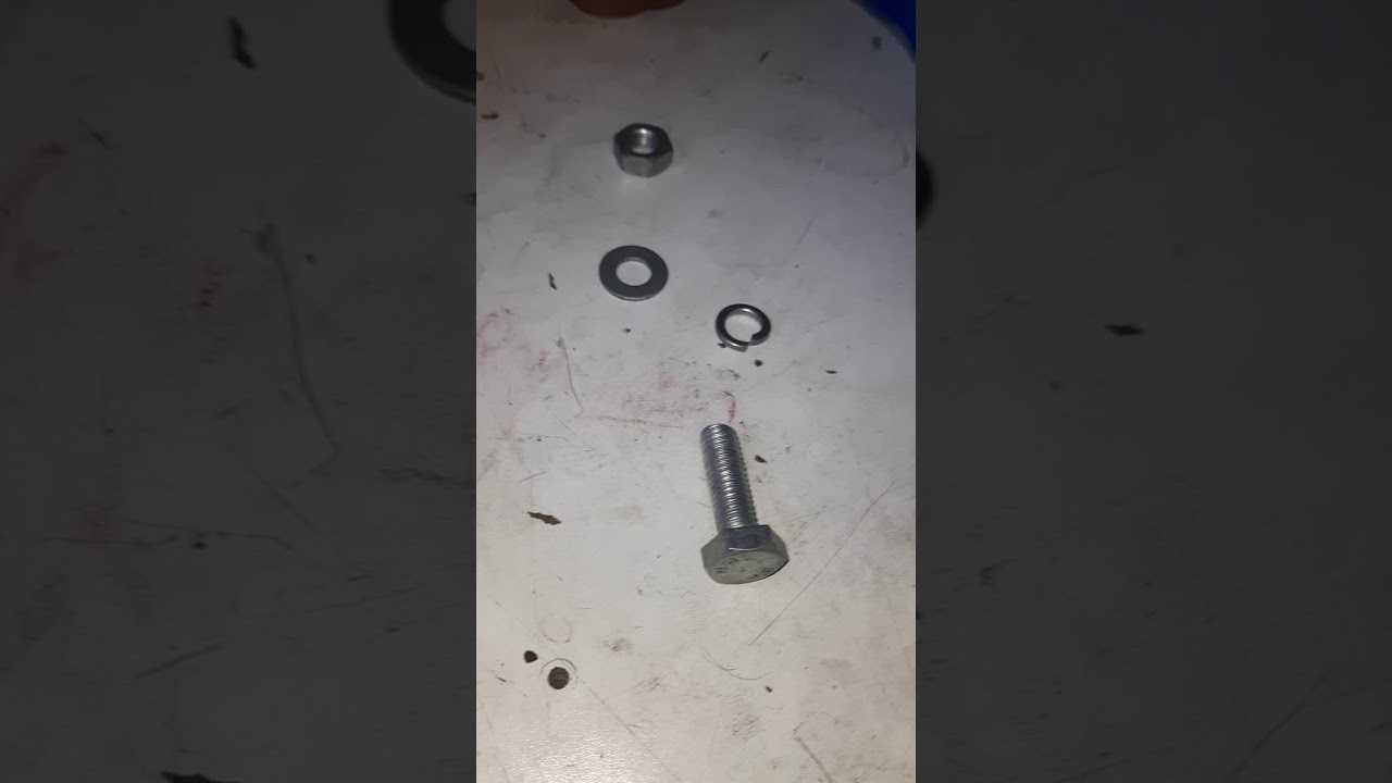 Plain  washer and spring washer