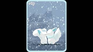 Request: Alolan Eevee X Alolan Vulpix! 🎶😚🎧 #ポケモン #イーブイズ #イーブイ #アローラロコン #kissing #fyp