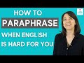 HOW TO WRITE IN YOUR OWN WORDS: How to Paraphrase and Avoid Plagiarism in an Essay