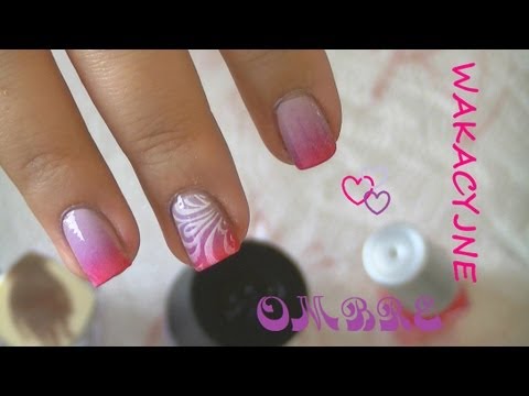 Pomysl Na Paznokcie Kolorowe Ombre Na Paznokciach Cieniowane Paznokcie Youtube