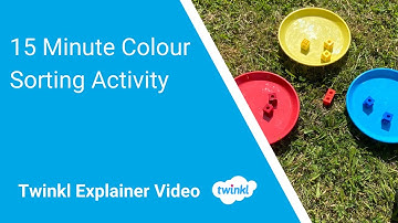 15 Minute Colour Sorting Activity for Early Years Children