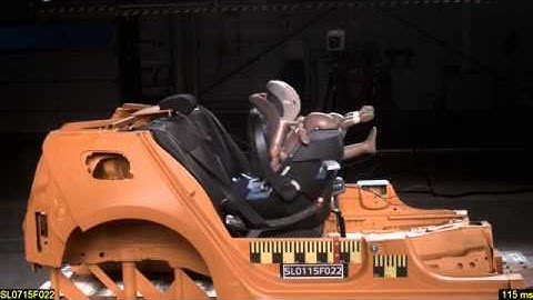 Cybex Aton 4 + Base 2 (ременная) | краш-тест ADAC-2015 | фронтальный | Q1(1/2)