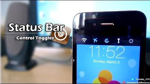iOS 7: Status Bar Control Toggles! (Jailbreak Tweak) for iPhone, iPad and iPod Touch!