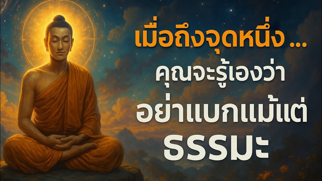 เมื่อถึงจุดหนึ่ง…คุณจะรู้เองว่า อย่าแบกแม้แต่ธรรมะ | พระพุทธเจ้าตรัสไว้ชัด