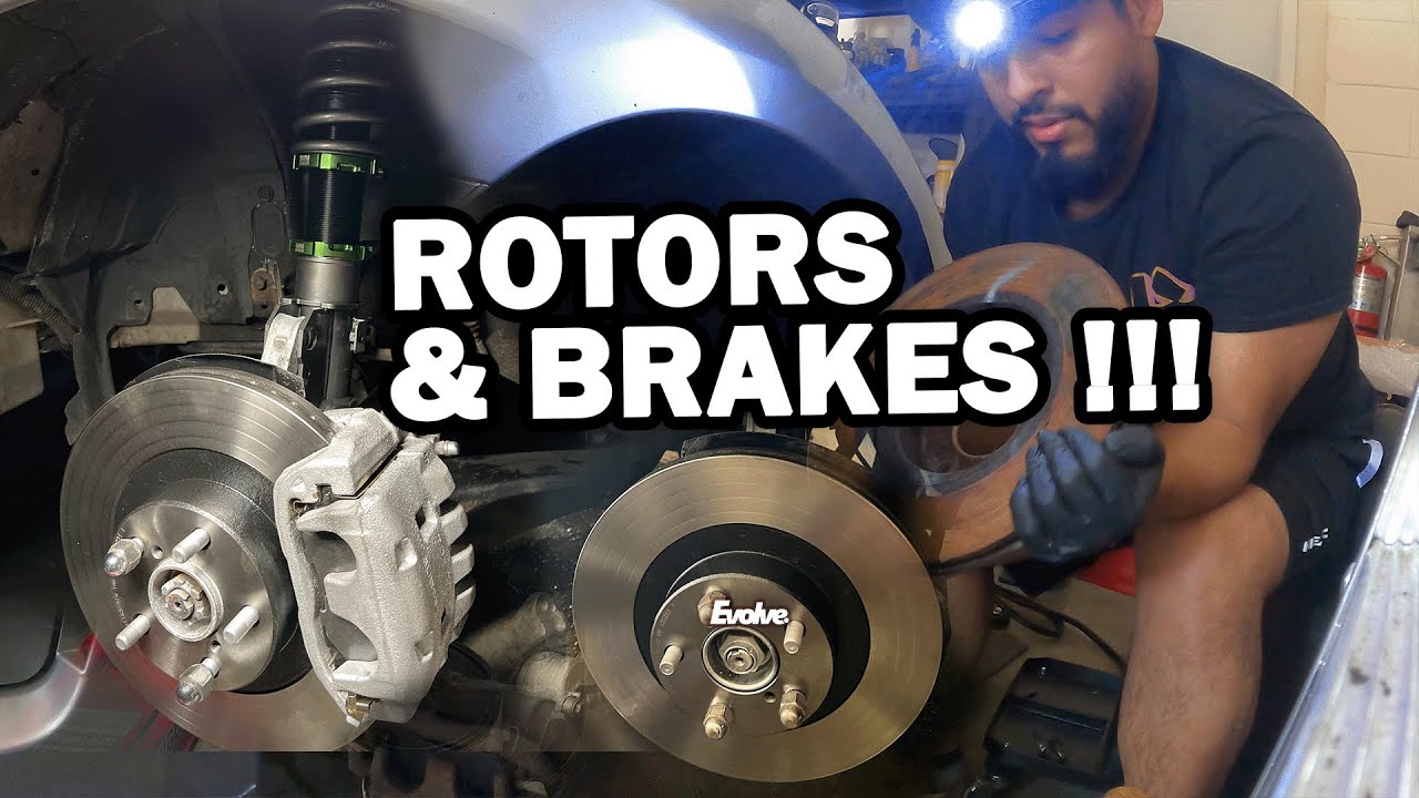 Wrx gets new ROTORS & BRAKES - How to change - YouTube