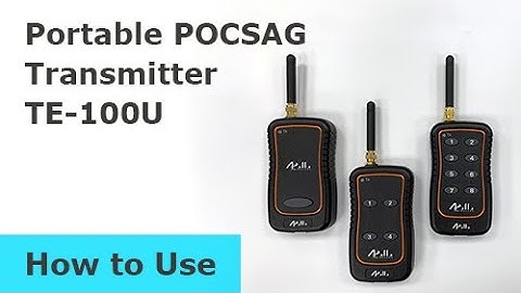 【How to Use】Portable POCSAG Transmitter 【TE-100U】【Gold Apollo 金阿波羅】