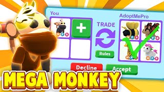 What Will People Trade For A MEGA NEON MONKEY Pet? Roblox Adopt Me Trading (Monkey Circus Update)