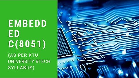Embedded C #ktulectures #ktustudents