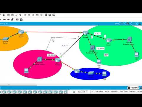 Configurar BGP EN ROUTER CISCO 👉 PACKET TRACER | Routing Protocol