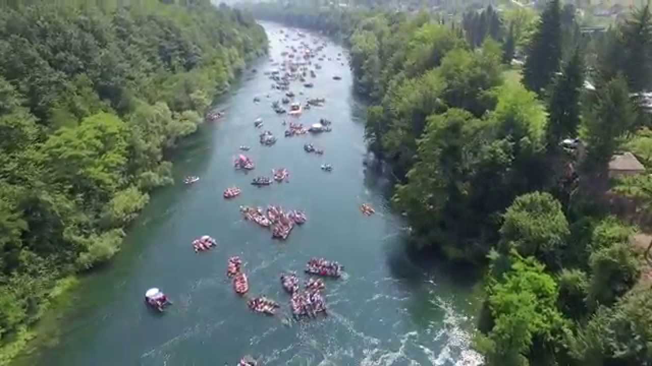 Bajina Basta Drinska Regata - 4K DJI Phantom 3 Aerial Footage