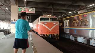 台鐵 560次莒光號 七堵站換電頭作業×417×232通過×1190×1192七堵站進站+出站