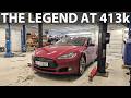 Millennium Falcon 2013 Tesla Model S P85 is at Elbilmek for repairs