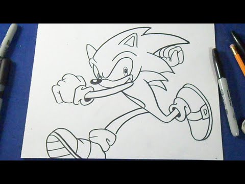 Como DESENHAR o SONIC MODERNO - Como DIBUJAR a SONIC MODERNO - Sonic the  Hedgehog 