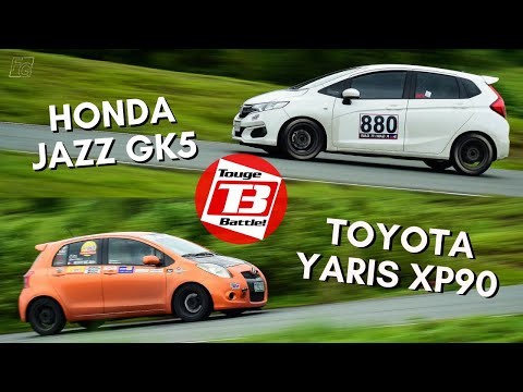 touge-battle:-honda-jazz-(gk5)-vs.-toyota-yaris-(xp90)