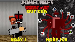 RAKYVN LÀM QUỶ CƯA SINH TỒN 100 NGÀY TRONG MINECRAFT CHAINSAW MAN SIÊU KHÓ !