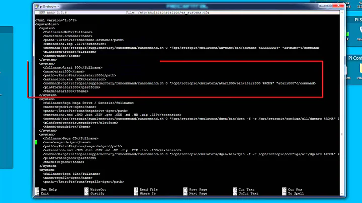 RetroPie 2.6 - Removing Unwanted Systems from EmulationStation