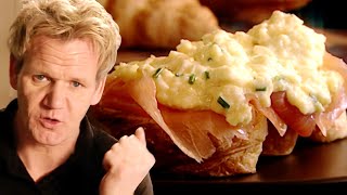 Christmas Scrambled Eggs and Smoked Salmon Recipe | Gordon Ramsay