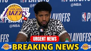 BOMBA! URGENT! PAUL GEORGE ANNOUNCED AT THE LAKERS! NO ONE EXPECTED THAT! NEWS FROM LAKERS!