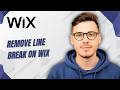 How To Remove Line Break On Wix [2026 Guide]