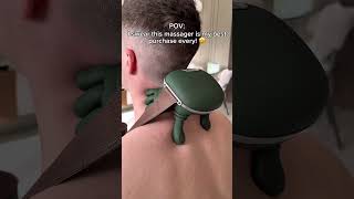 Stress, tension, neck pain… gone in minutes 🤩 #massager #neckpain #neckpainrelief #relax #recovery