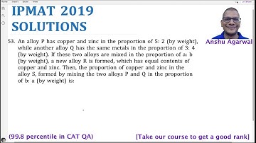 IPMAT Indore 2019 Question Paper Part 13 | IPM 2022 Preparation | IPMAT 2023 Preparation | JIPMAT