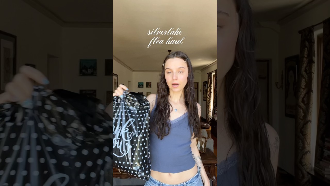 flea market haul!! #shopping #haul #fleamarket #silverlake #losangeles #clothes #style