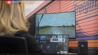 How are ultra-light simulators being used to train drivers at new Freightliner academy in Doncaster