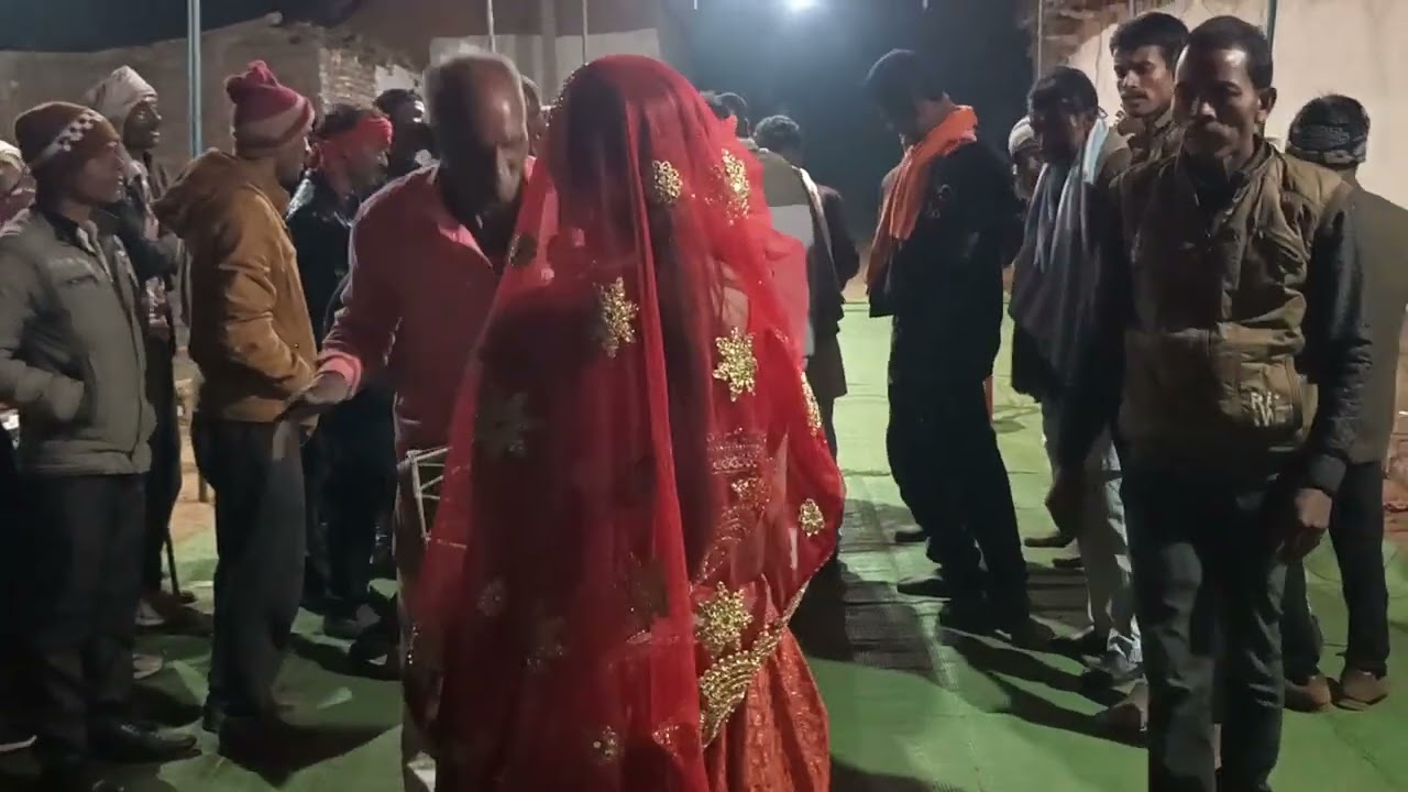 देसी खड़ी राई नृत्य कार्यक्रम ग्राम झाझर जिला पन्ना मध्यप्रदेश तारीख 30112025