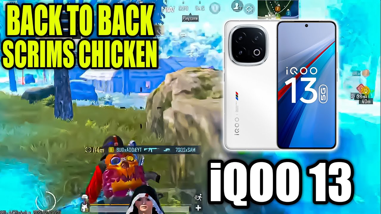 BGMI SCRIMS 🔥 IQOO 13 BGMI TEST 2025 😎 IQOO 13 REVIEW || IQOO 13 BGMI ...