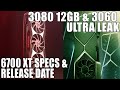 Nvidia RTX 3080 12GB & 3060 ULTRA Leak | RX 6700 XT Specs & Release Date