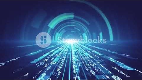 Digital Technology Background Binary Tunnel Effect Motion Background   Storyblocks Video