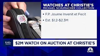 Christie's puts $2 million watch formerly owned by F1 legend Michael Schumacher on the auction block