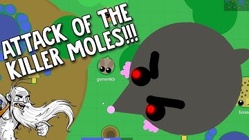 Mope.io Gameplay - "ATTACK OF THE KILLER MOLES!!!"  - Let